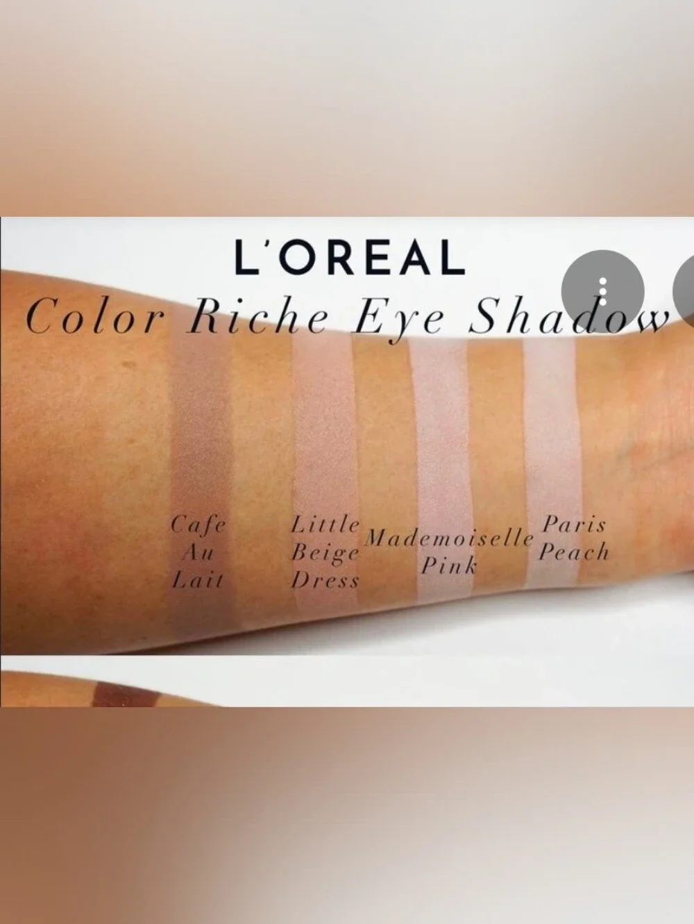 L'Oreal Colour Riche Eyeshadow 201 Little Beige Dress